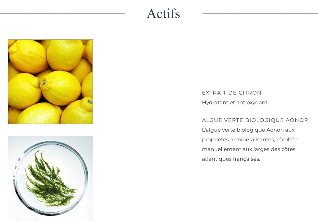 Soin oxygénant Citron méditerranéen sur note marine