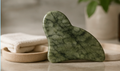 Gua Sha en Jade vert