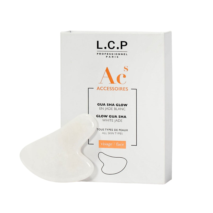 Gua Sha Glow en jade blanc