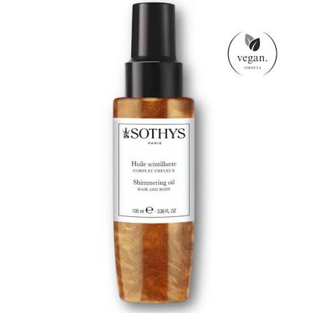 Huile scintillante corps et cheveux
